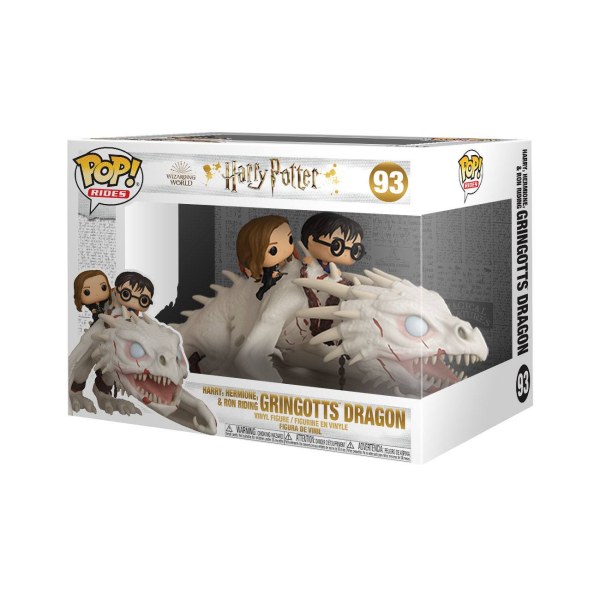 FUNKO POP! RIDES 93 - HARRY POTTER - HERMIONE, HARRY ET RON SUR LE DRAGON GRINGOTTS