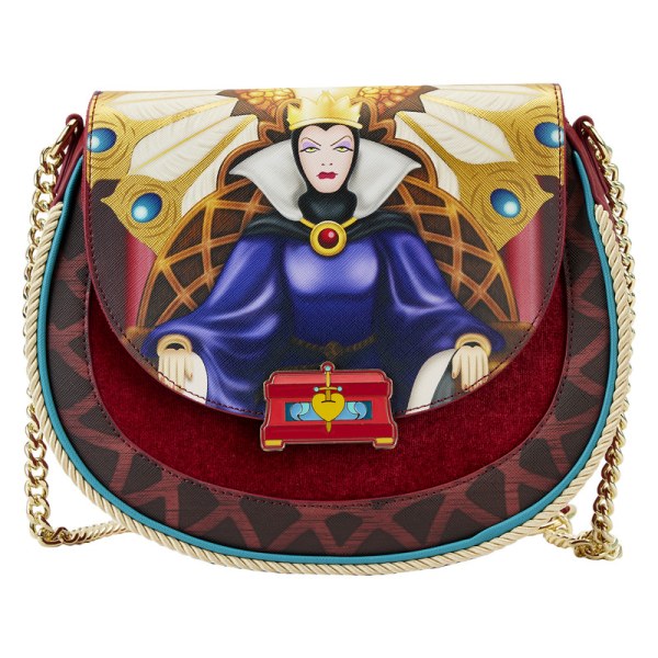 SAC À BANDOULIÈRE LA MÉCHANTE REINE SUR SON THRONE - DISNEY LOUNGEFLY