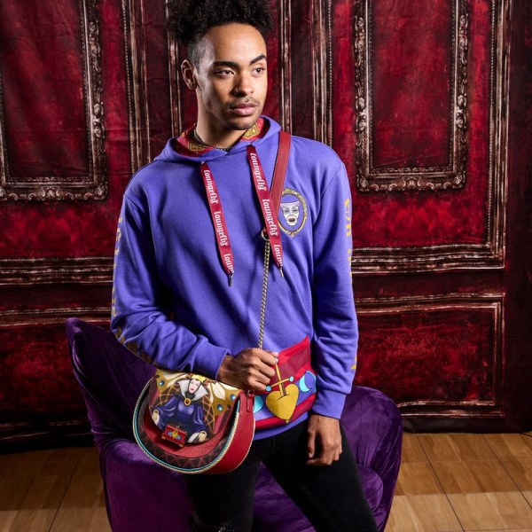 SAC À BANDOULIÈRE LA MÉCHANTE REINE SUR SON THRONE - DISNEY LOUNGEFLY