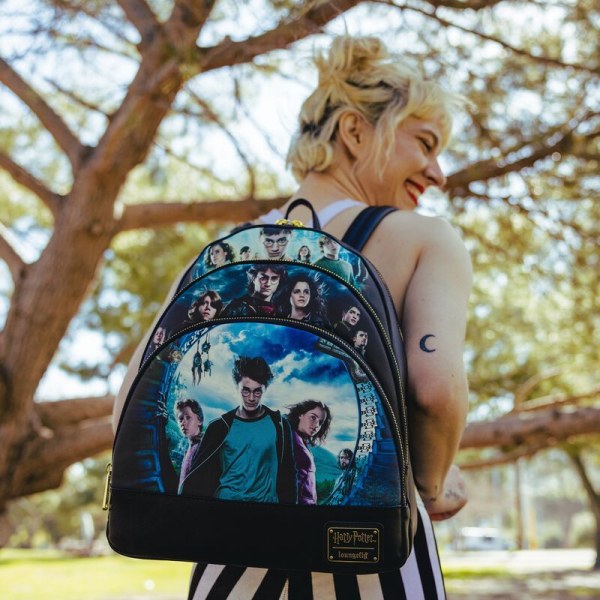 MINI SAC À DOS MOVIE POSTERS TRIPLE POCHE - HARRY POTTER LOUNGEFLY