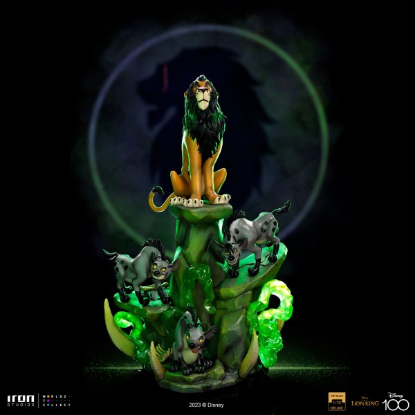 SCAR DELUXE ART SCALE - DISNEY LE ROI LION