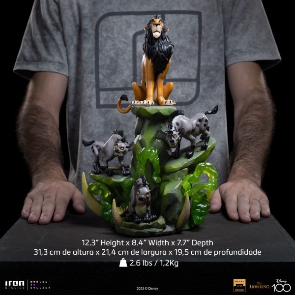 SCAR DELUXE ART SCALE - DISNEY LE ROI LION