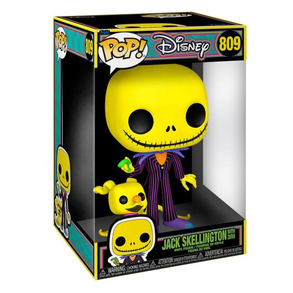 FUNKO POP! 809 - L'ETRANGE NOËL DE MONSIEUR JACK - JUMBO JACK SKELLINGTON & ZERO