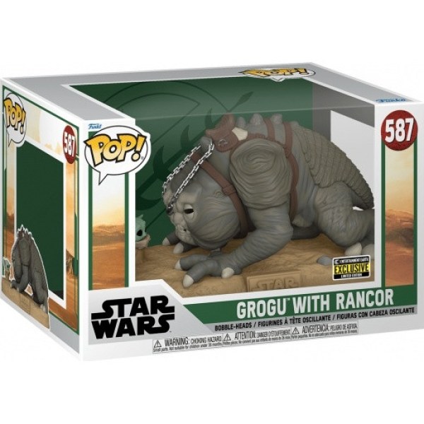 FUNKO POP! 587 JUMBO - RANCOR & GROGU - STAR WARS