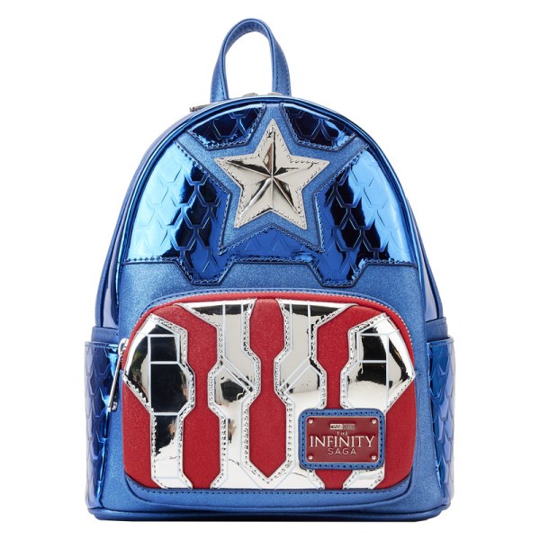 MINI SAC À DOS CAPTAIN AMERICA METALLIC COSPAY - DISNEY LOUNGEFLY