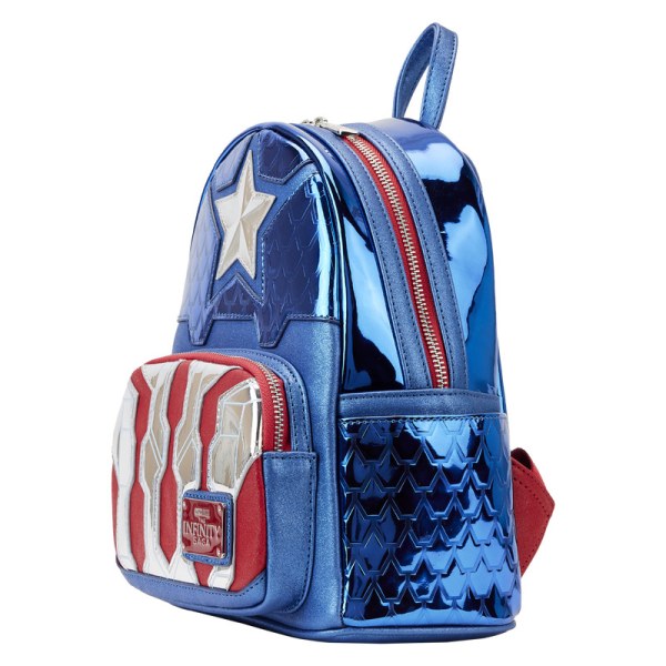 MINI SAC À DOS CAPTAIN AMERICA METALLIC COSPAY - DISNEY LOUNGEFLY