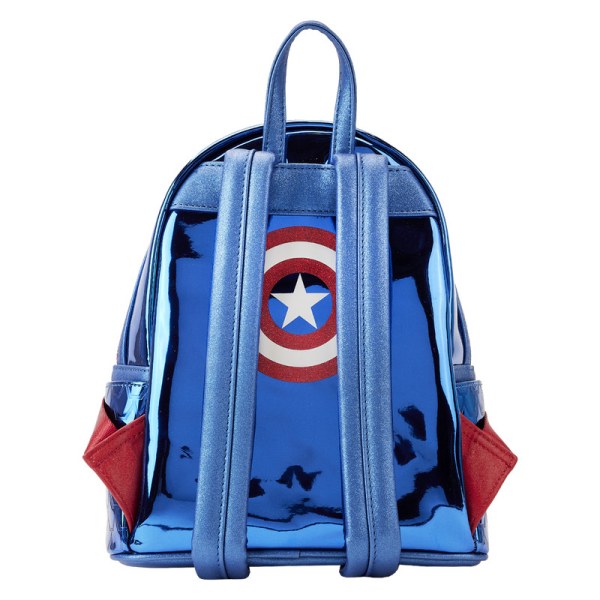MINI SAC À DOS CAPTAIN AMERICA METALLIC COSPAY - DISNEY LOUNGEFLY