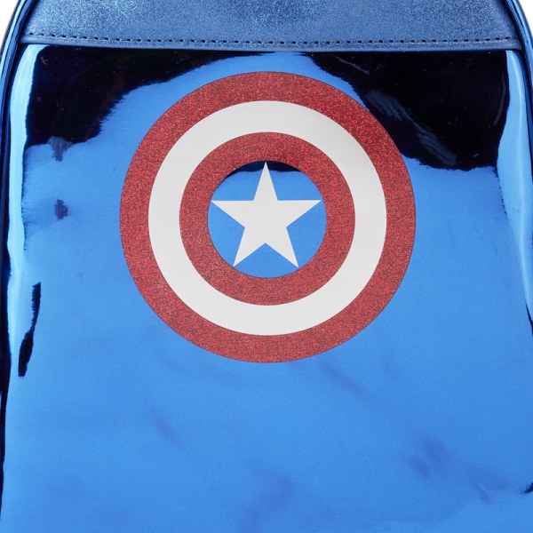 MINI SAC À DOS CAPTAIN AMERICA METALLIC COSPAY - DISNEY LOUNGEFLY