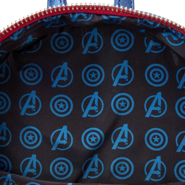 MINI SAC À DOS CAPTAIN AMERICA METALLIC COSPAY - DISNEY LOUNGEFLY