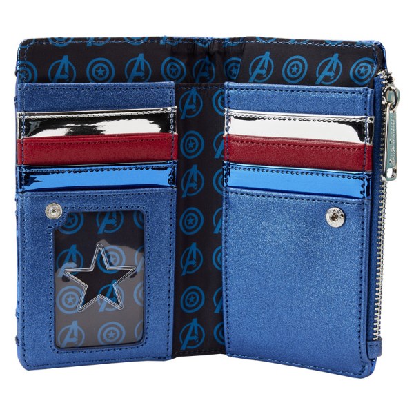 PORTEFEUILLE CAPTAIN AMERICA METALLIC COSPLAY - MARVEL LOUNGEFLY