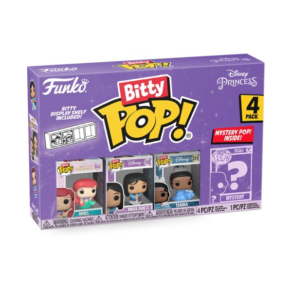 PACK 4 FIGURINES FUNKO BITTY POP! - ARIEL