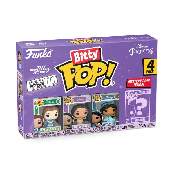 PACK DE 4 FUNKO BITTY POP! - PRINCESSES DISNEY
