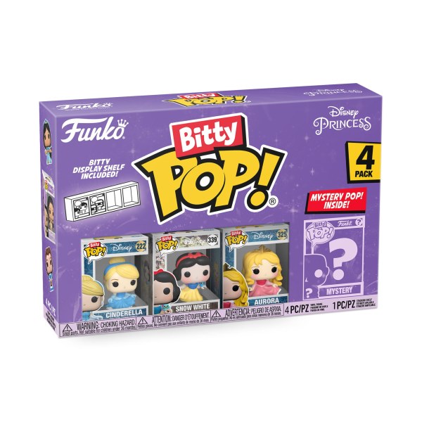 PACK DE 4 FUNKO BITTY POP! - PRINCESSES DISNEY