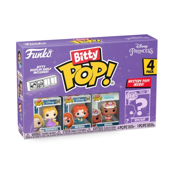 PACK 4 FIGURINES FUNKO BITTY POP! - RAIPONCE