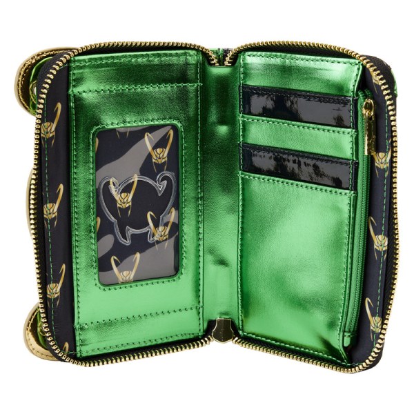PORTEFEUILLE METALLIC LOKI - MARVEL LOUNGEFLY