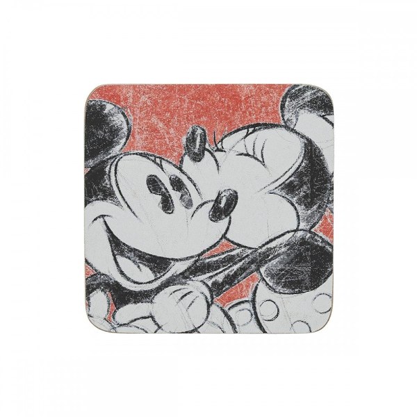 Lot de 4 sous verres Mickey et Minnie Mouse - DISNEY ENCHANTING