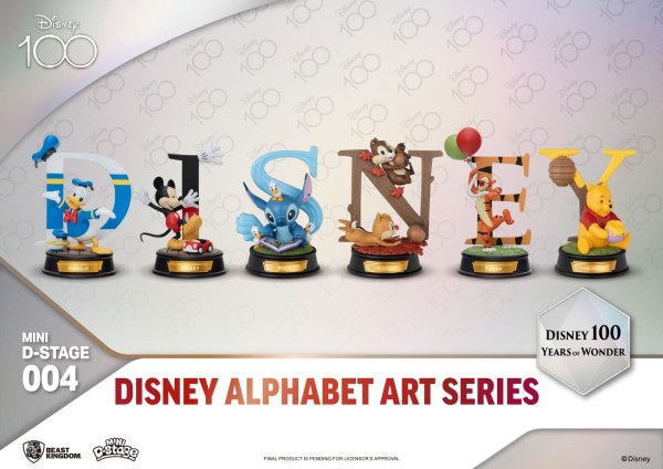 PACK DE 6 FIGURINES ALPHABET DISNEY - 100 YEARS OF WONDER DISNEY MINI EGG ATTACK