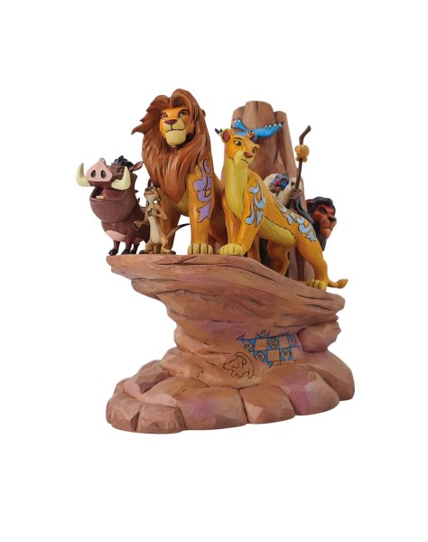 LE ROI LION CARVED IN STONE - DISNEY TRADITIONS
