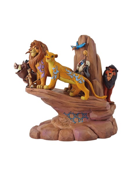 LE ROI LION CARVED IN STONE - DISNEY TRADITIONS