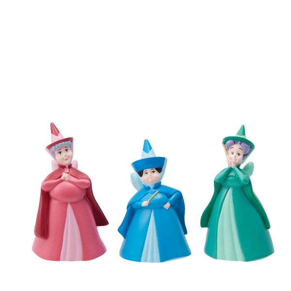 SET 3 FIGURINES LA BELLE AU BOIS DORMANT  - DISNEY SHOWCASE