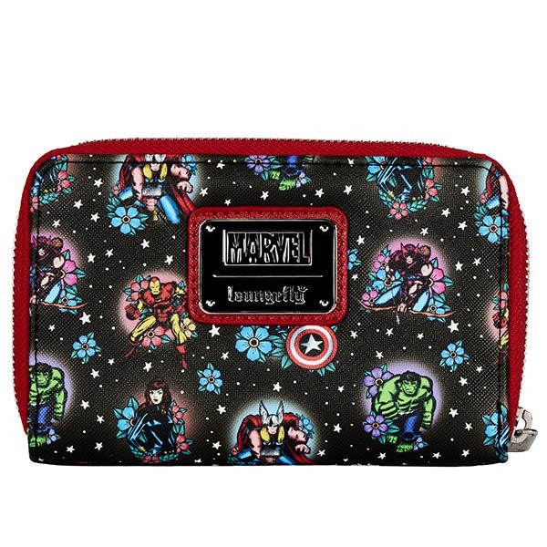 PORTEFEUILLE TATOUAGES AVENGERS - MARVEL LOUNGEFLY